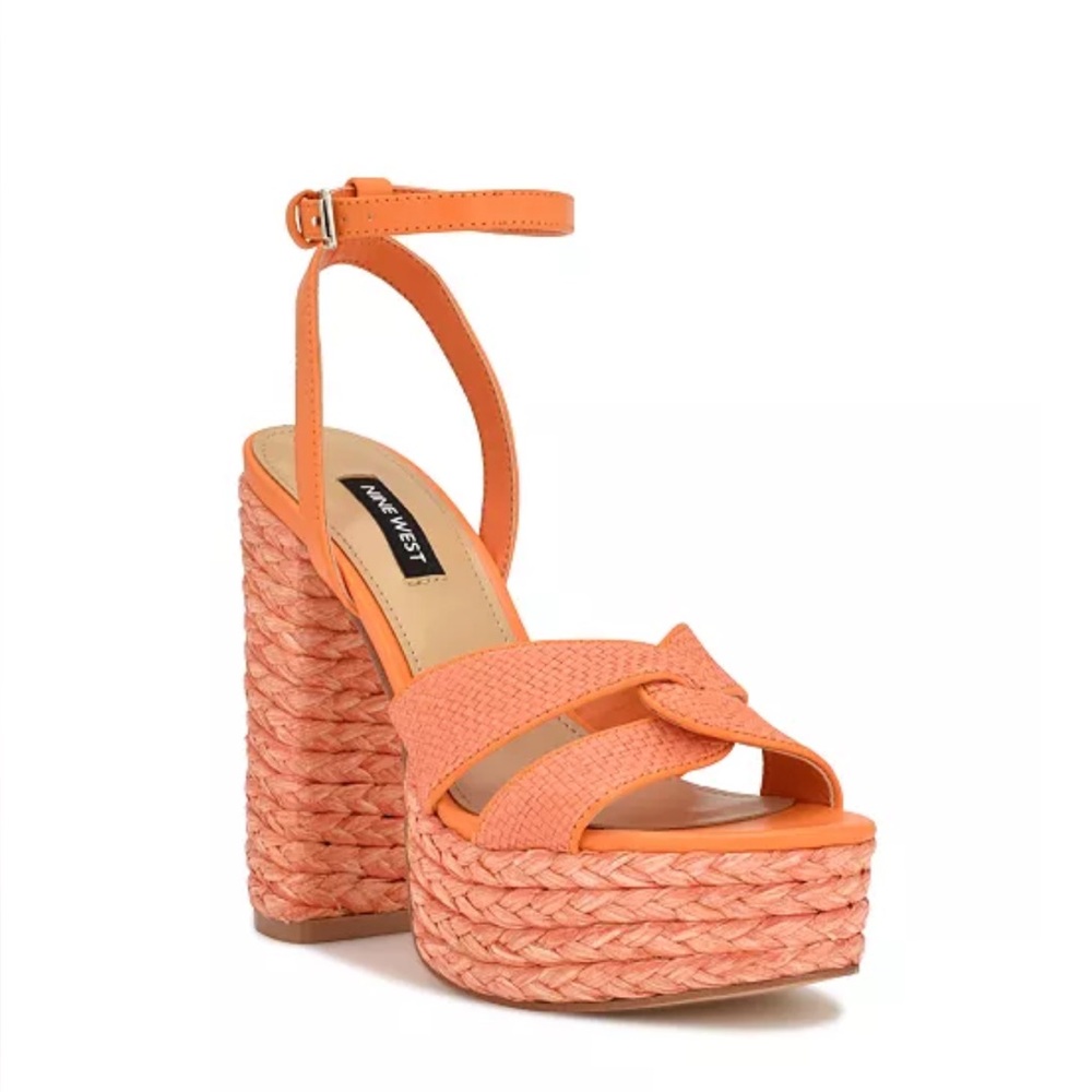 Nine West block woven sandals